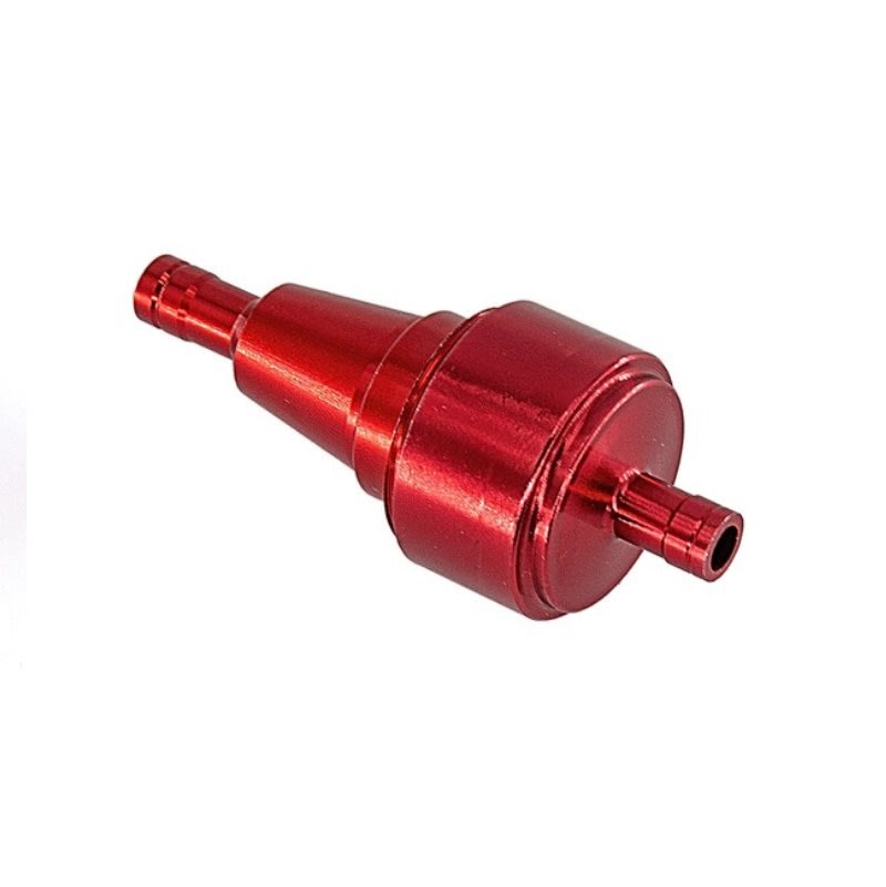 Filtro Bencina aluminio TR Rojo1