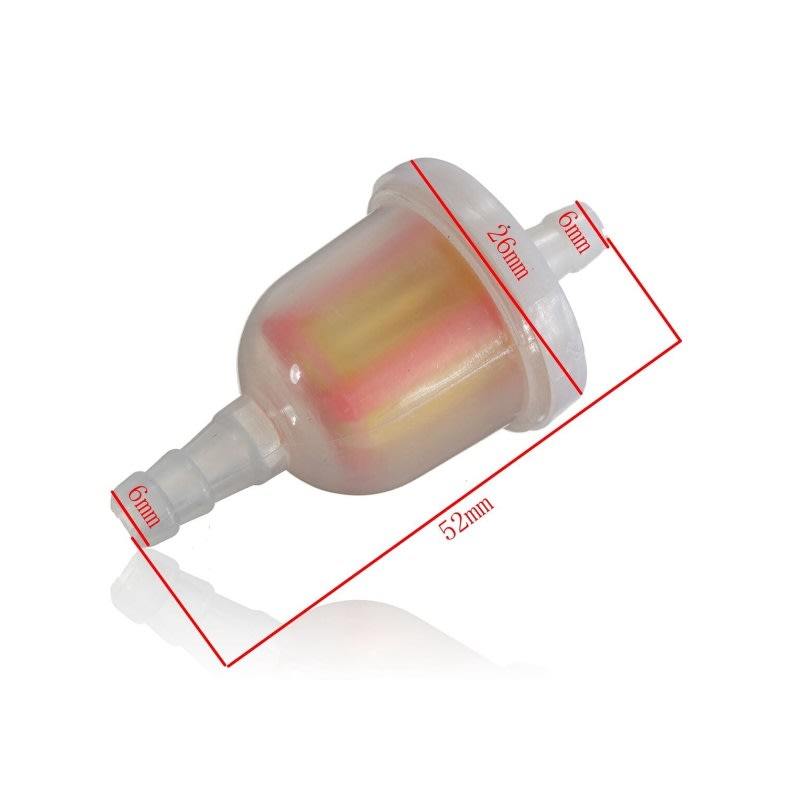 Filtro de Bencina Plastico Color Blanco2