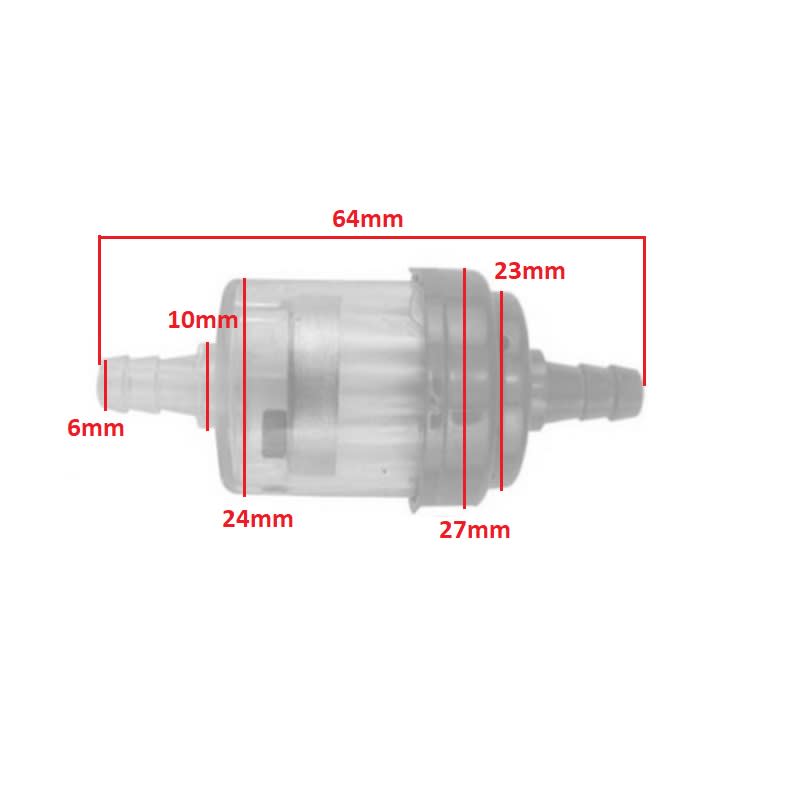 Filtro de Bencina Color Rojo2