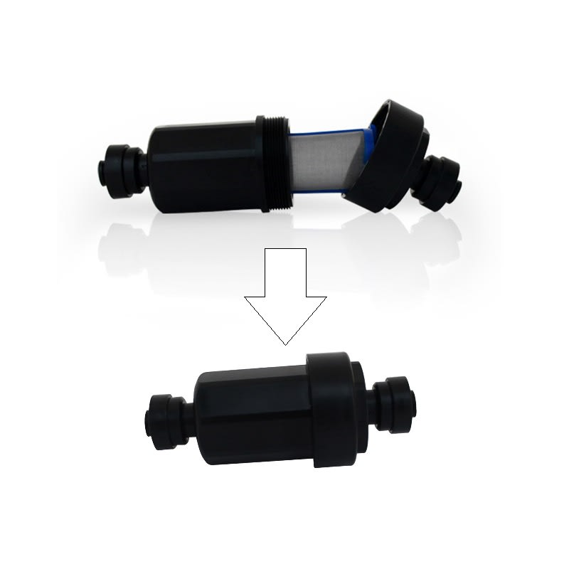 Filtro de Riego de Jardín de 1/4'' o Nebulización de Baja Presión con Colador de Acero Inoxidable10