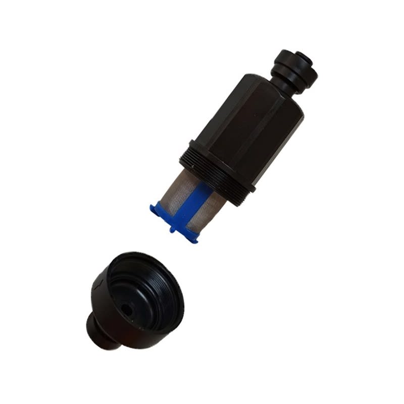 Filtro de Riego de Jardín de 1/4'' o Nebulización de Baja Presión con Colador de Acero Inoxidable1