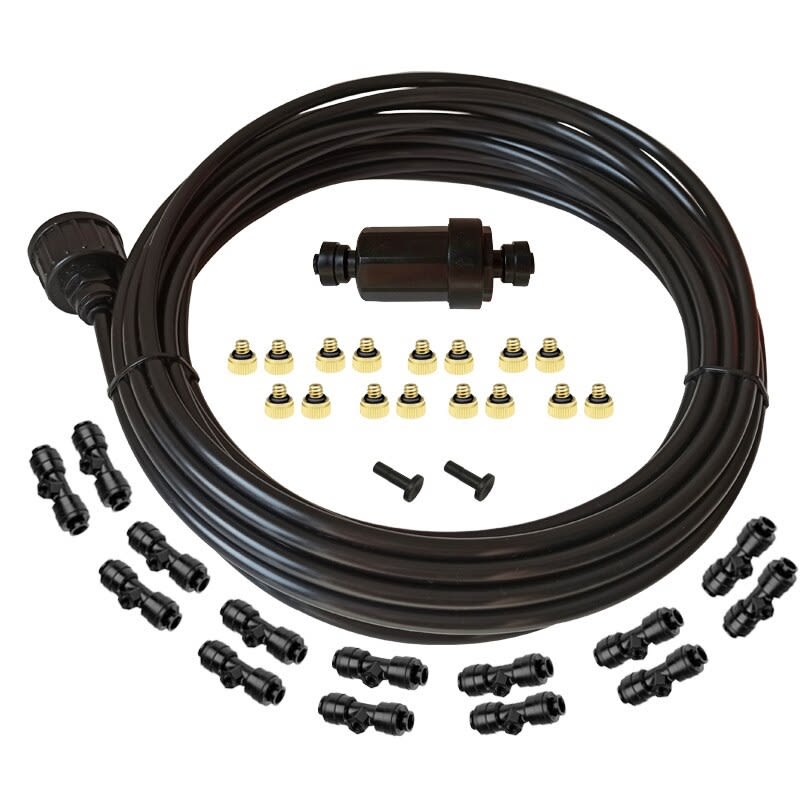 Filtro de Riego de Jardín de 1/4'' o Nebulización de Baja Presión con Colador de Acero Inoxidable7