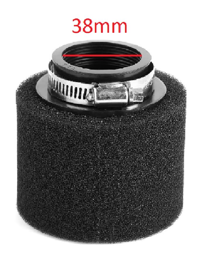 Filtro Aire DI-38mm Esponja Recto Negro 0