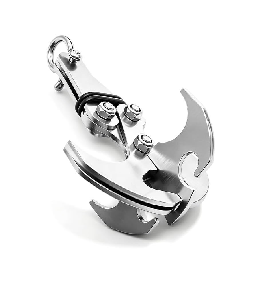 Gancho Garra Plegable para Senderismo y Camping Inox. 0