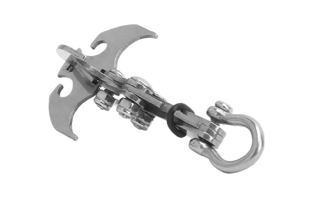 Gancho Garra Plegable para Senderismo y Camping Inox.3