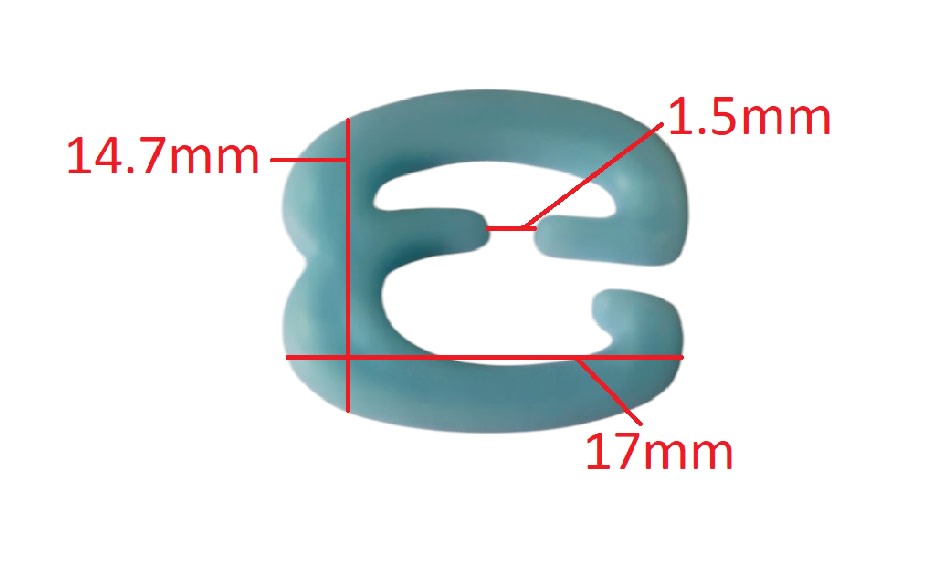 Gancho Pasador Para Sosten Azul Claro x 10 Unid.1