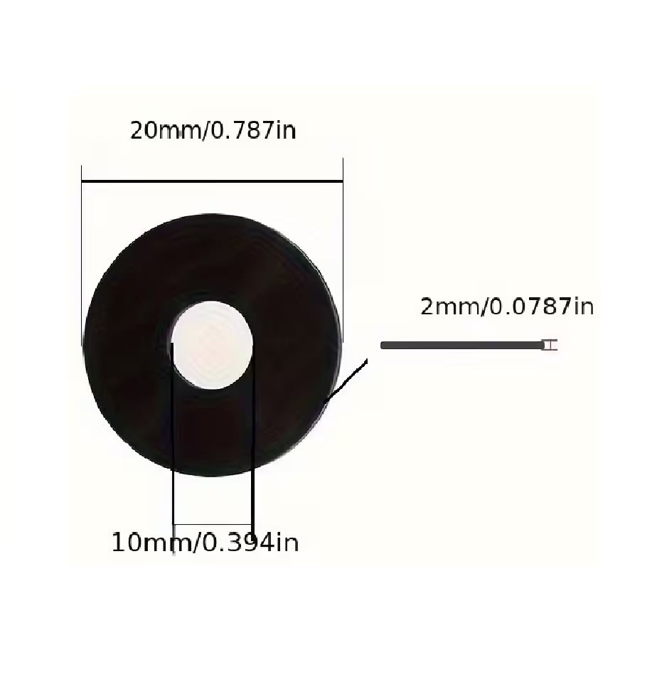 Golilla de Goma EPDM M10 10x20x2mm x 10 Unid.4