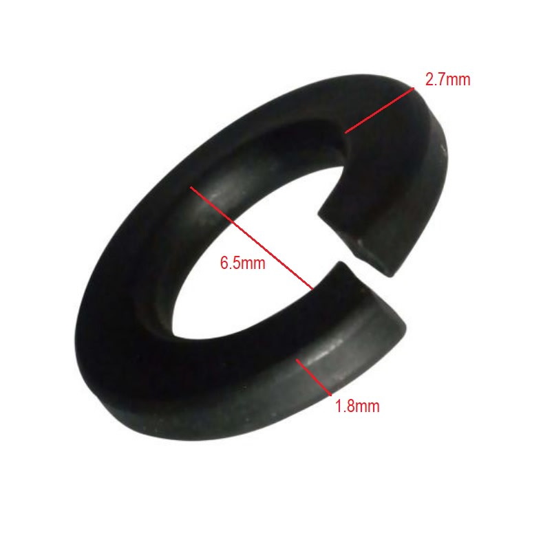 Golilla de Presión 6.5mm Negro x 100u.3