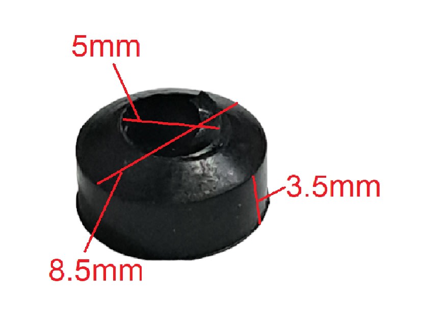 Golilla Goma M5x8.5x3.5mm5