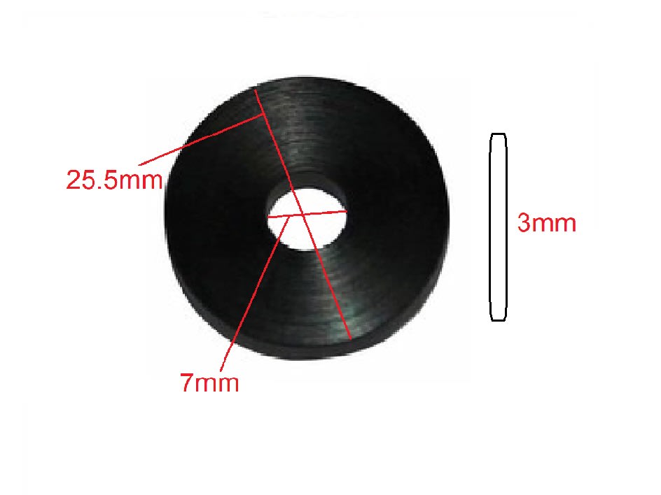 Golilla Goma M7x25.5x3mm2