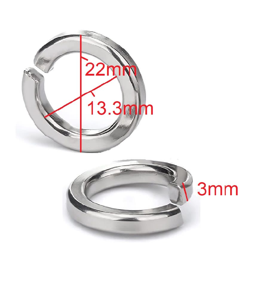 Golilla Presión 1/2? (13.3×22x3mm) Zinc x 10 Unid.7