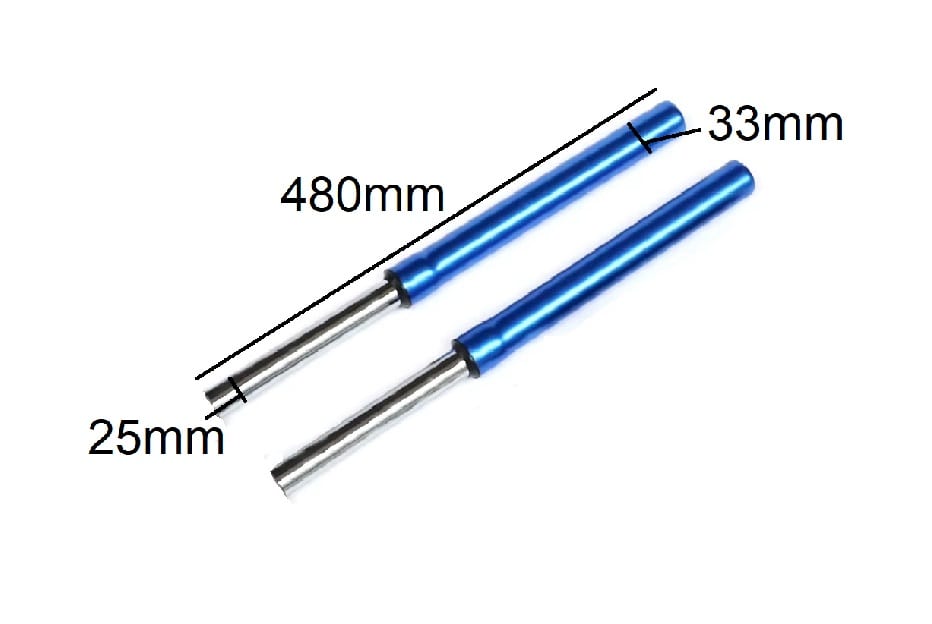 Horquilla Mini Moto Cross 49cc 25mm Azul3