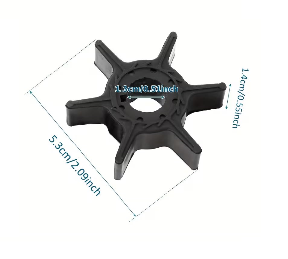 Impulsor Bomba Agua 53mm Eje 13mm5