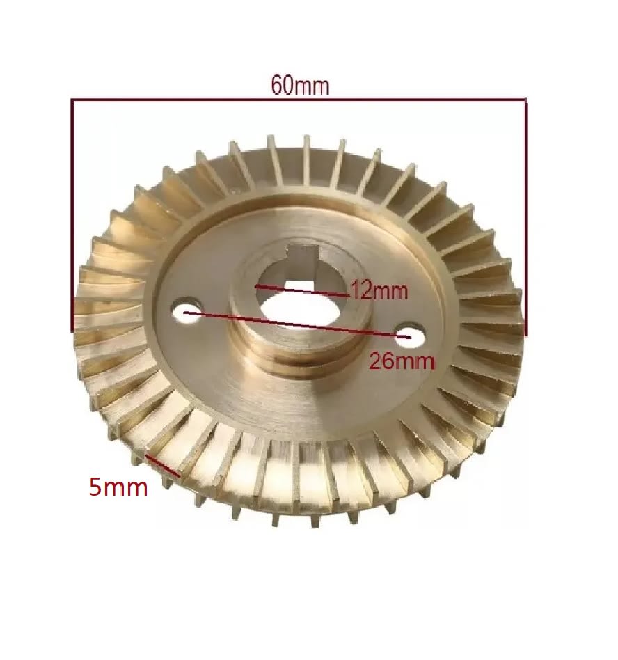 Impulsor Bomba Agua Latón 60mm2