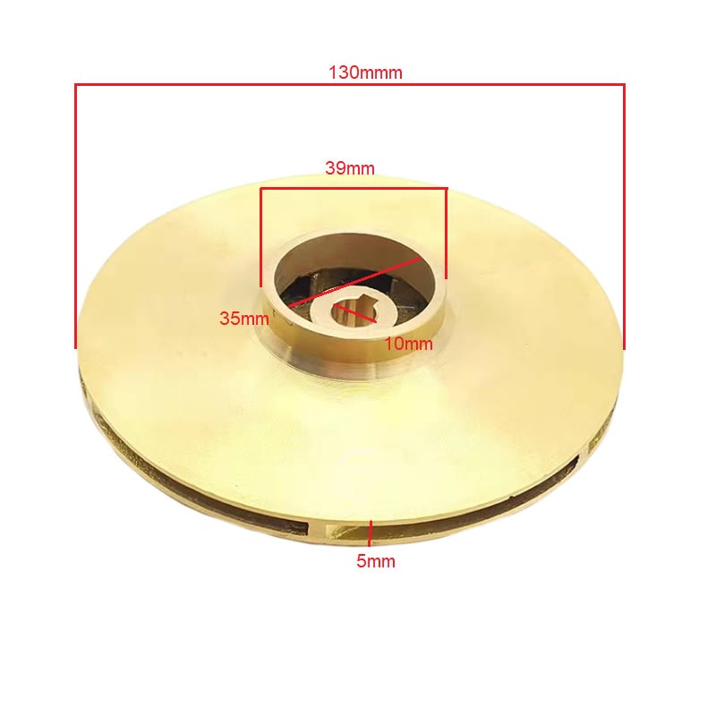 Impulsor para Bomba de Agua Bronce 130mm2