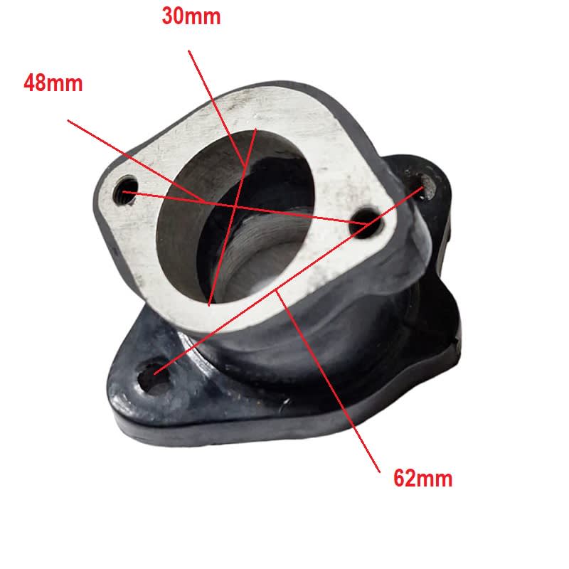 Insulador Carburador 30mm 45°1