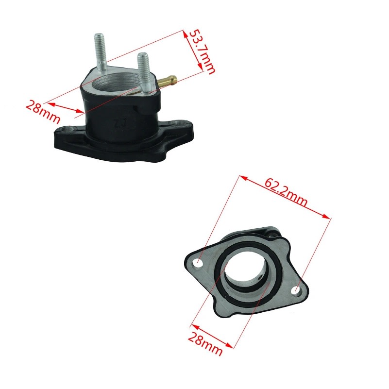 Insulador Carburador 28mm CG 200-250cc2