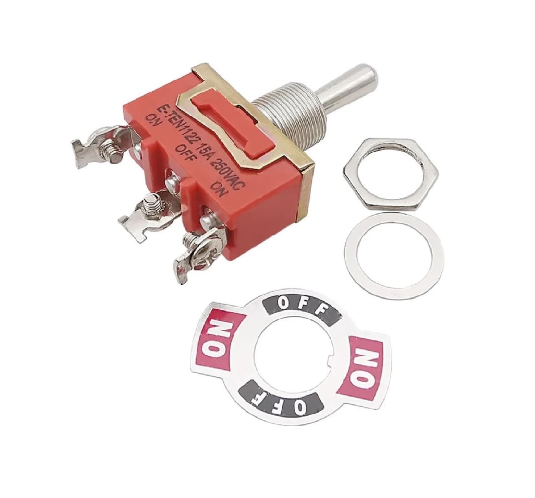 Interruptor Palanca On-Off-On 3P E-TEN1122 15A 250V5