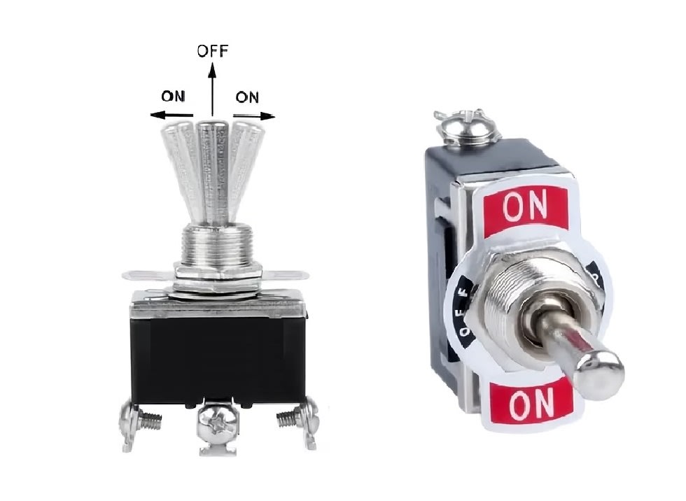 Interruptor Palanca On-Off-On 6P 15A 250V E-TEN13222