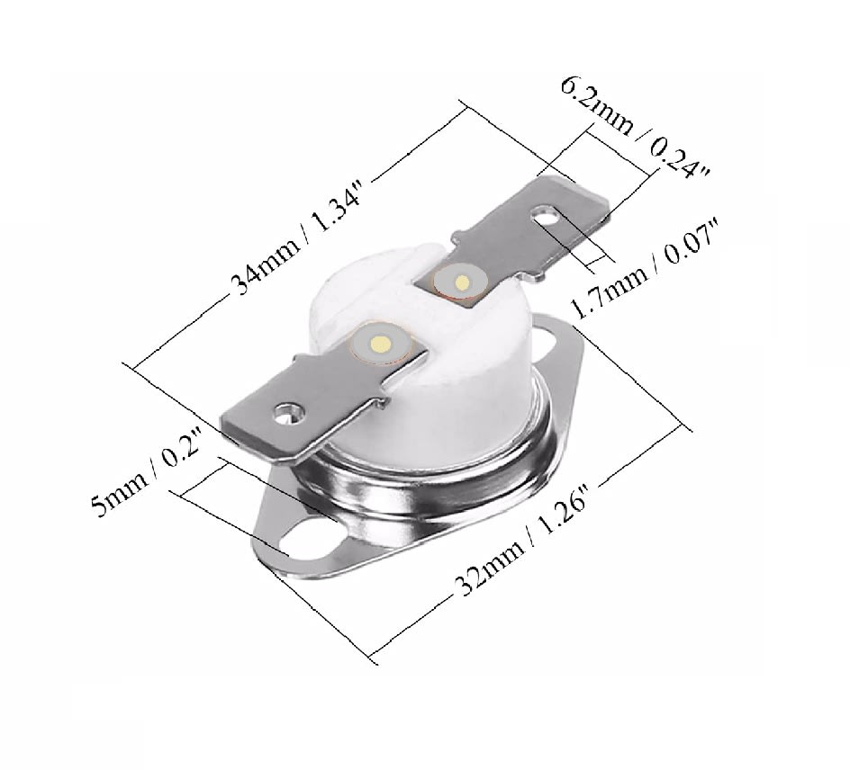 Interruptor Temperatura KSD301 Termostato 10A 250V 190 C3