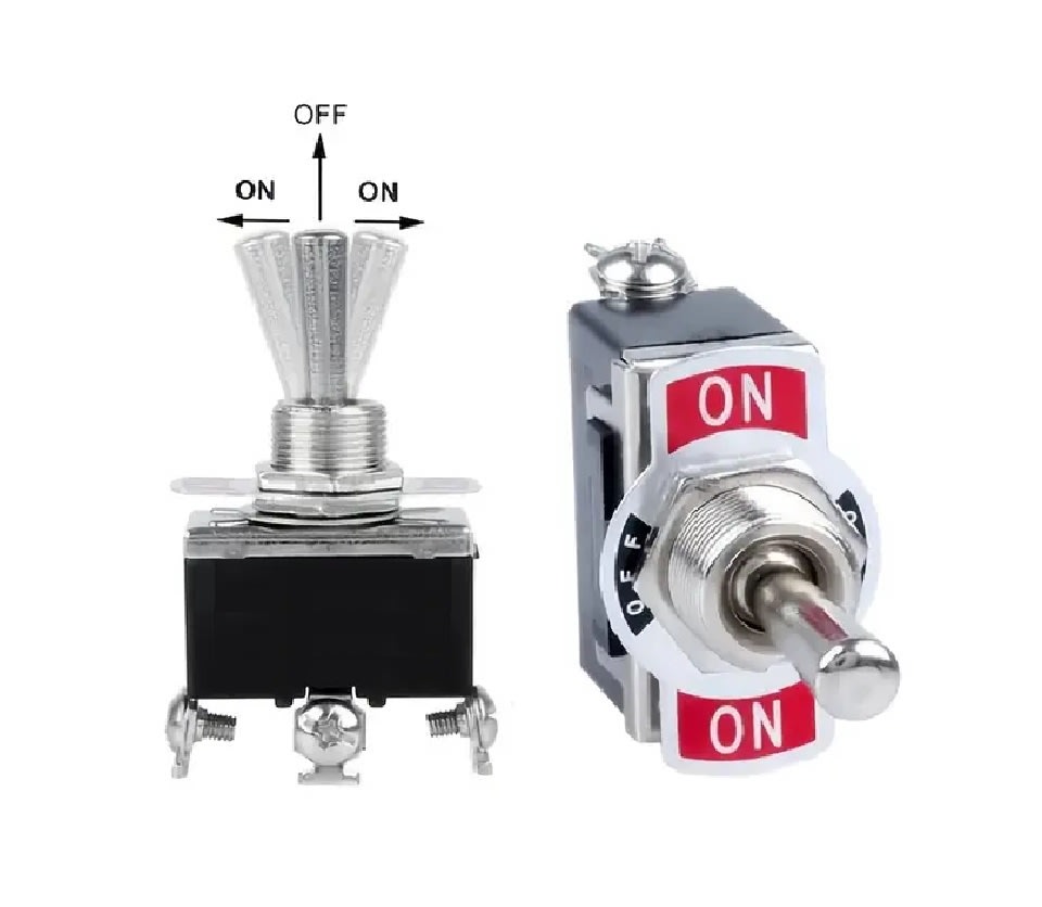 Interruptor Palanca On-Off-On 6P 15A 250V 0