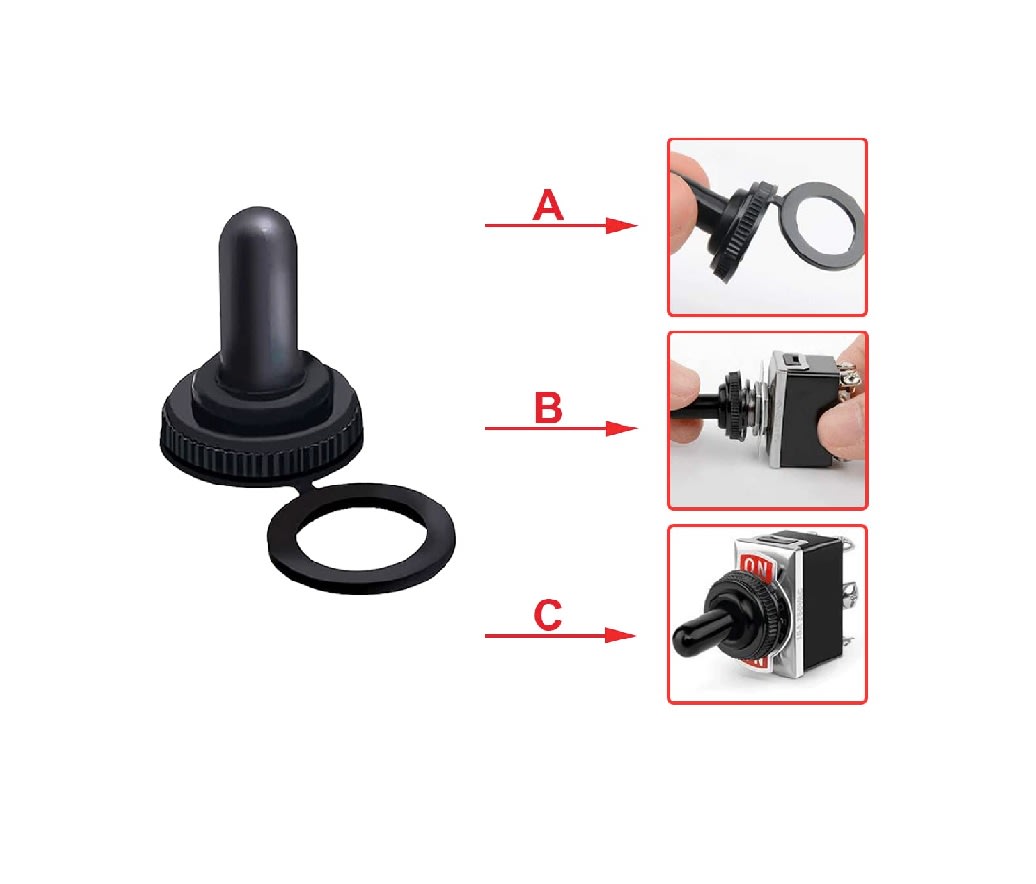 Interruptor Palanca On-Off-On 6P 15A 250V4