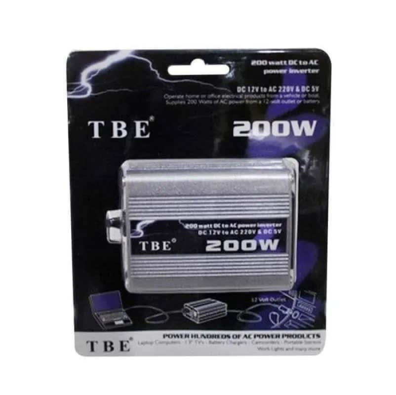 Inversor 200w corriente 12v a 220v TBE3