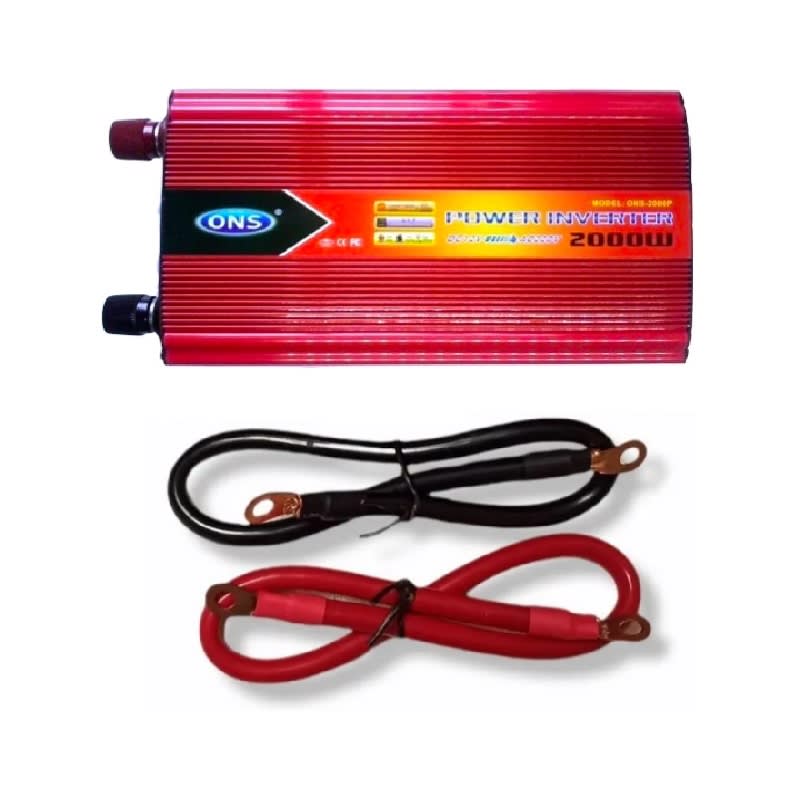 Inversor 2000w corriente 12v a 220v Indicadores Digital ONS3