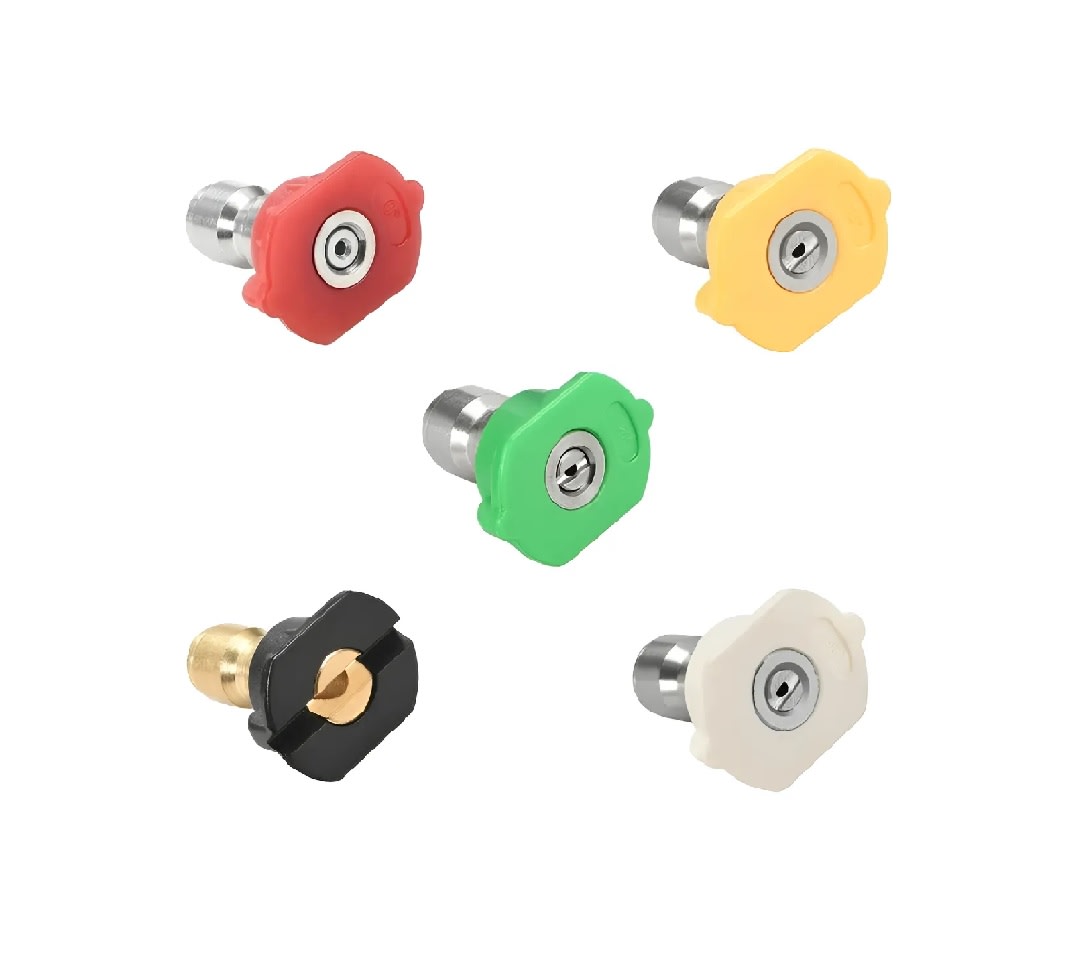 Juego 5 Boquillas Riego A Presión 1/4 Inox. 0