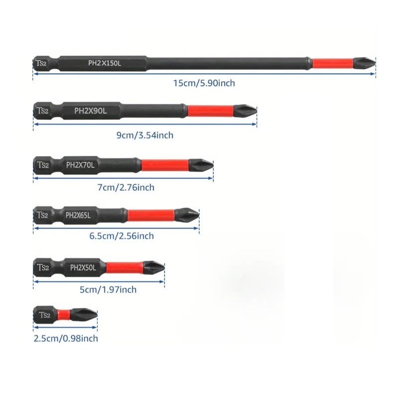 Juego de Brocas Puntas Magnéticas 6 pcs5