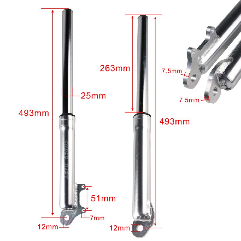 Kit de Suspensión de Horquillas Aluminio Mini Pocket10