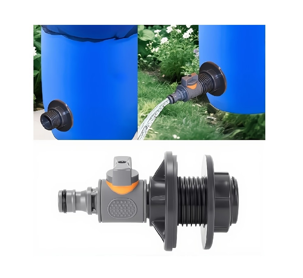 Kit Conector Adaptador PVC/IBC Tanque Agua 1/2