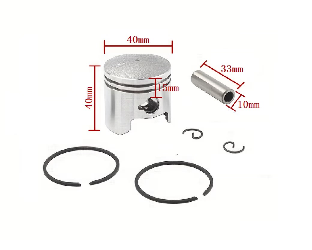 Kit Pistón 40mm Eje 10mm Motor 49Cc3