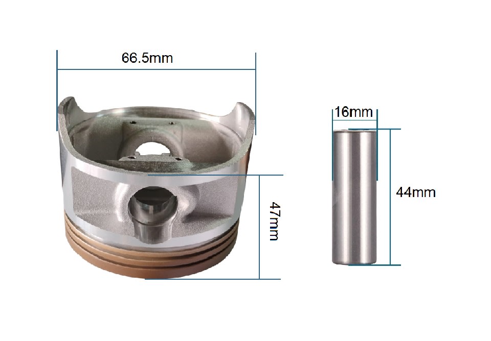Kit Piston 66.5mm GXT2004