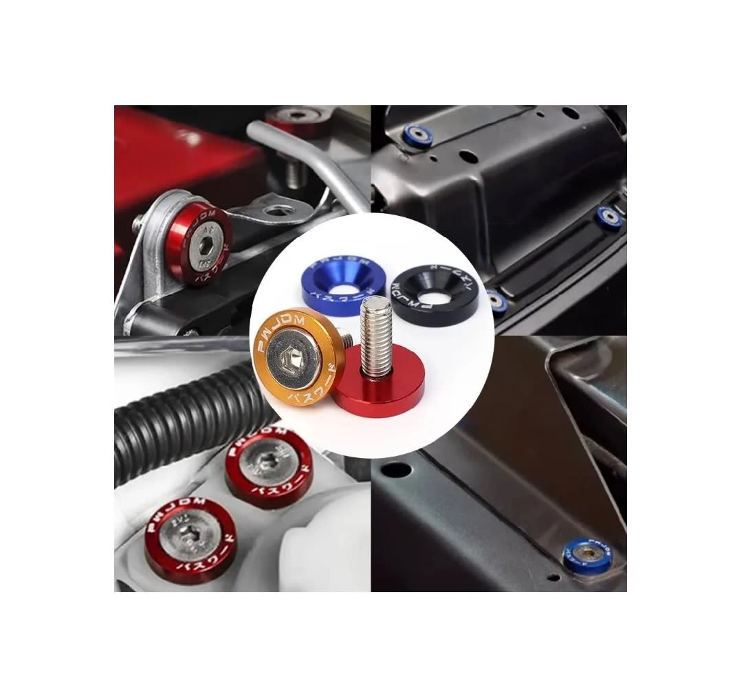 Kit Sujetadores Arandelas de Aluminio M6x20 Verde4
