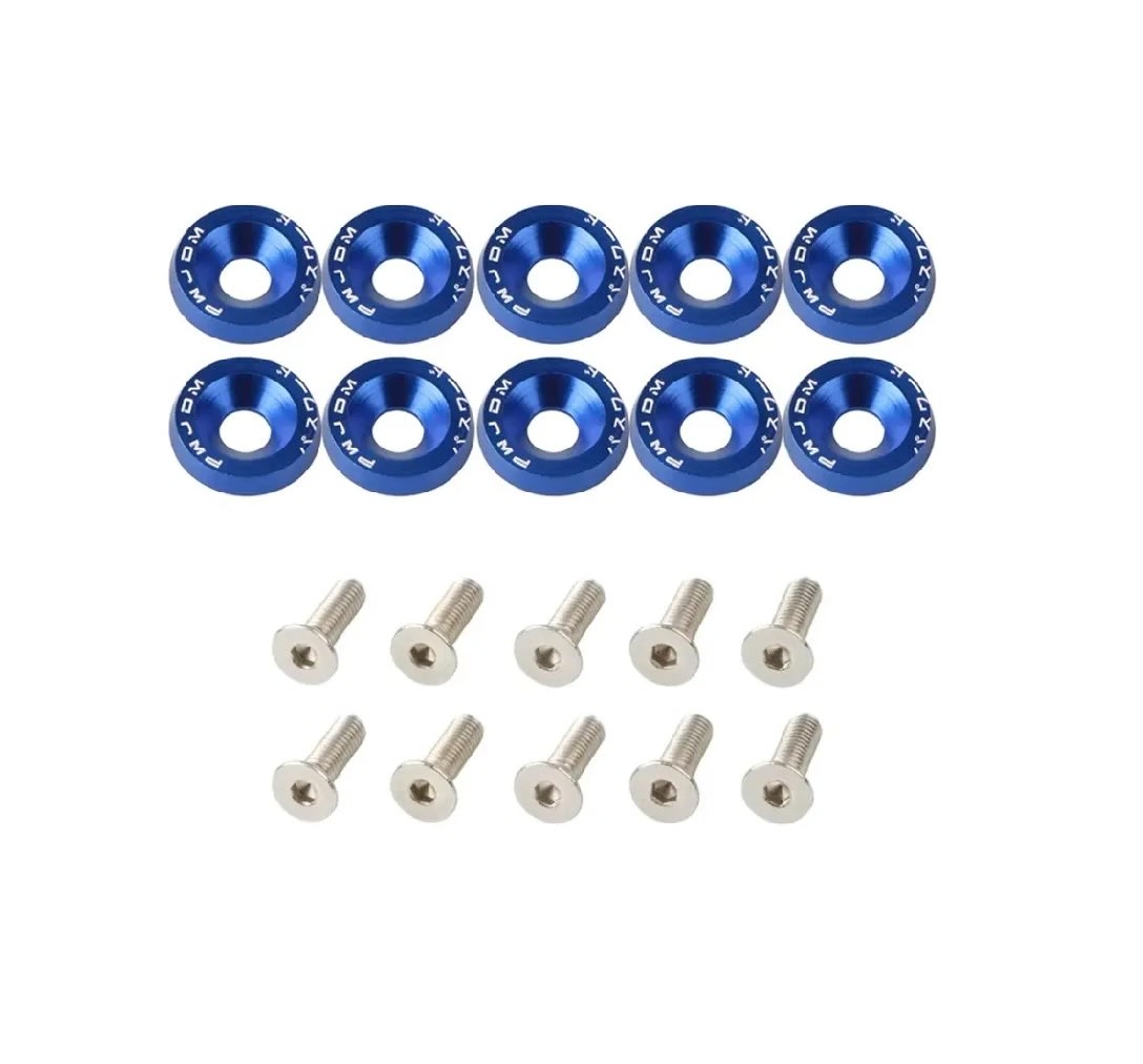 Kit Sujetadores Arandelas de Aluminio M6x20 Azul 0