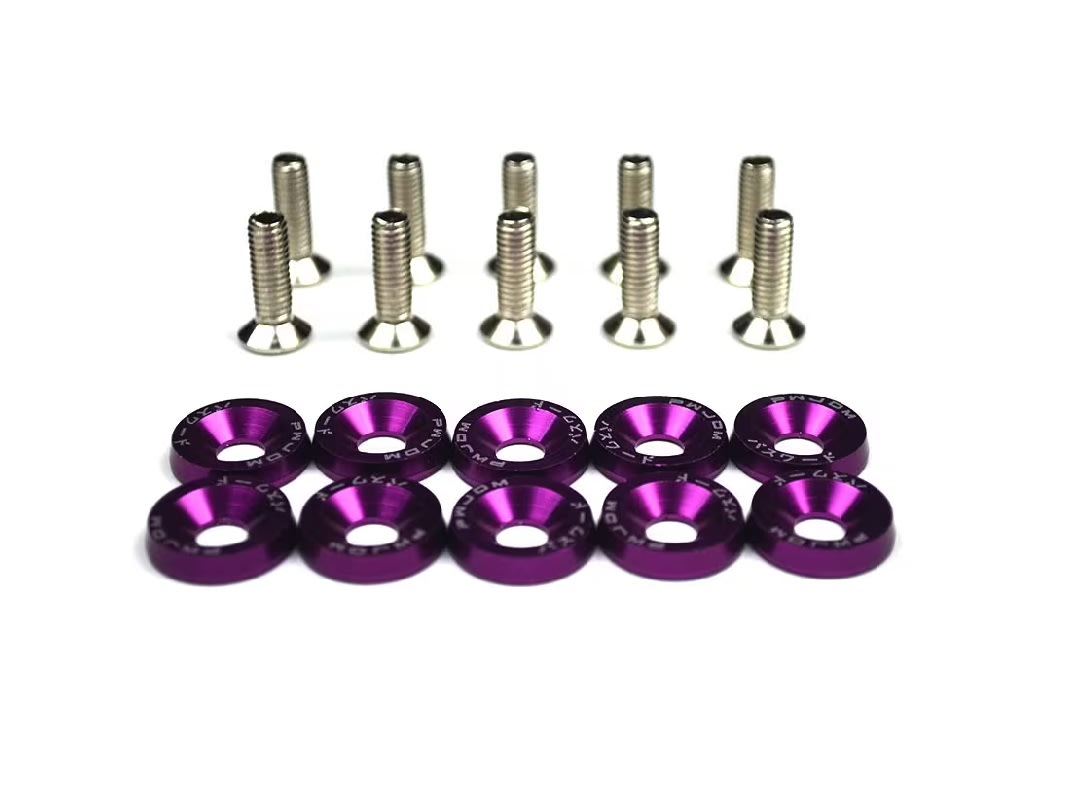 Kit Sujetadores Arandelas de Aluminio M6x20 Lila2