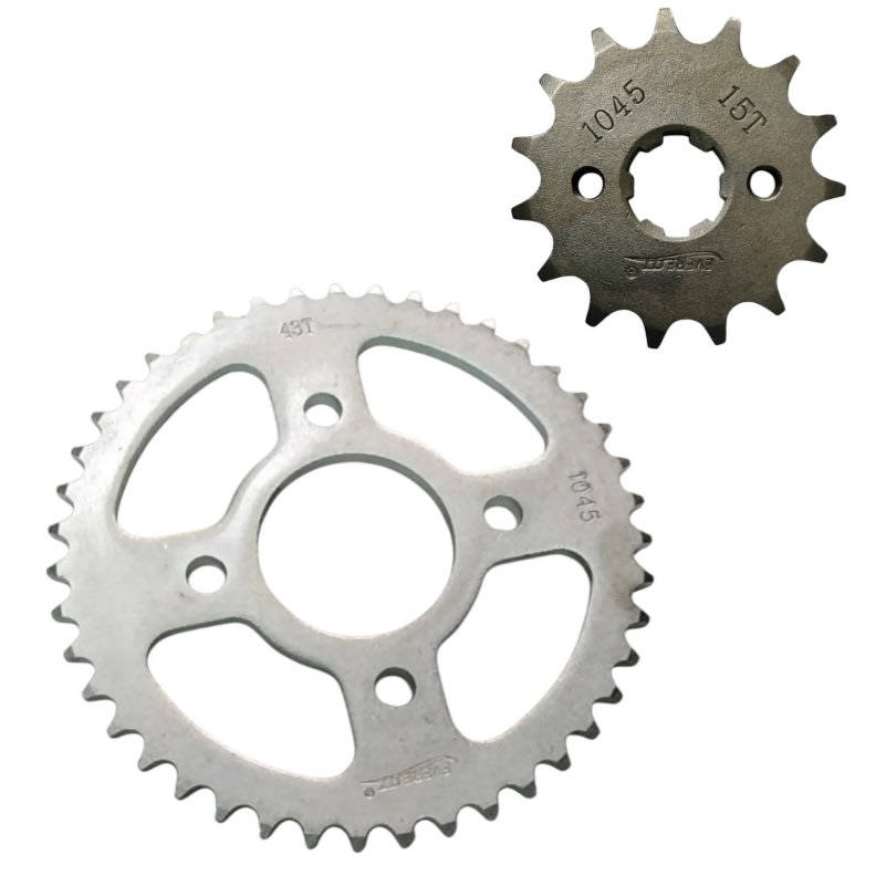 Kit Transmisión CB-150 Invicta Piñon 15T Catalina 43T 1045 0