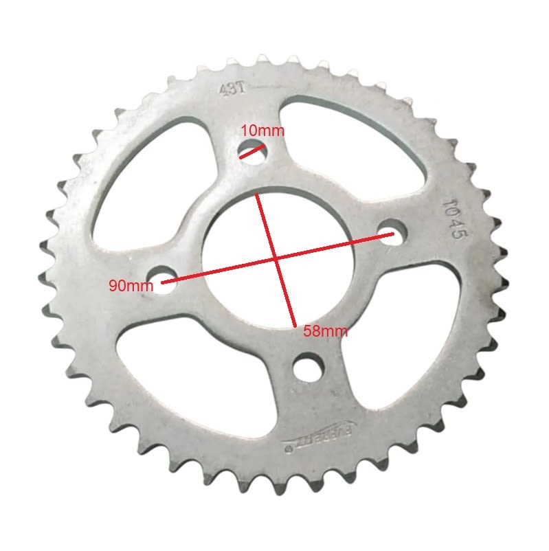 Kit Transmisión CB-150 Invicta Piñon 15T Catalina 43T 10456