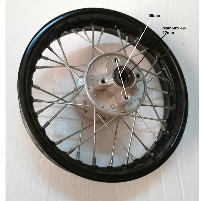 Llanta 12D 3.00-12 Trasera Moto1