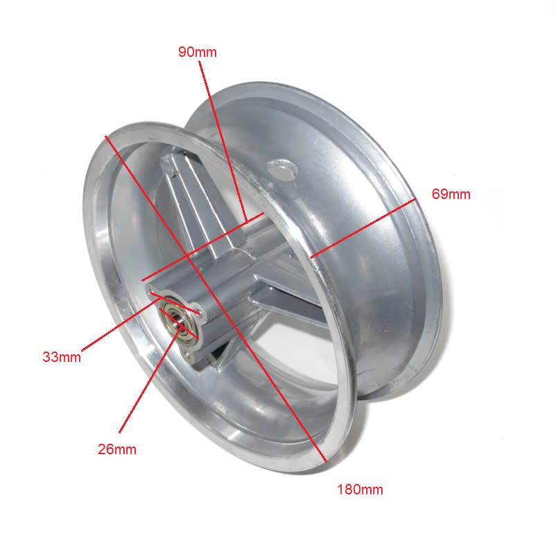 Llanta 6.5D 90/65-6,5 Aluminio Delantera Mini Pocket4
