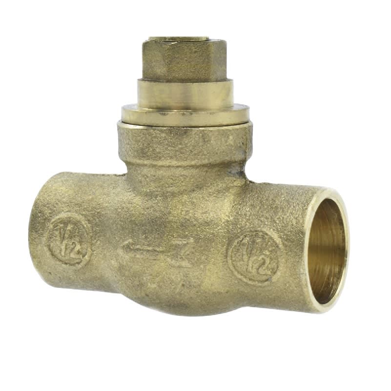 Llave de Paso Bronce SO/SO 1/2'' Manilla Azul1