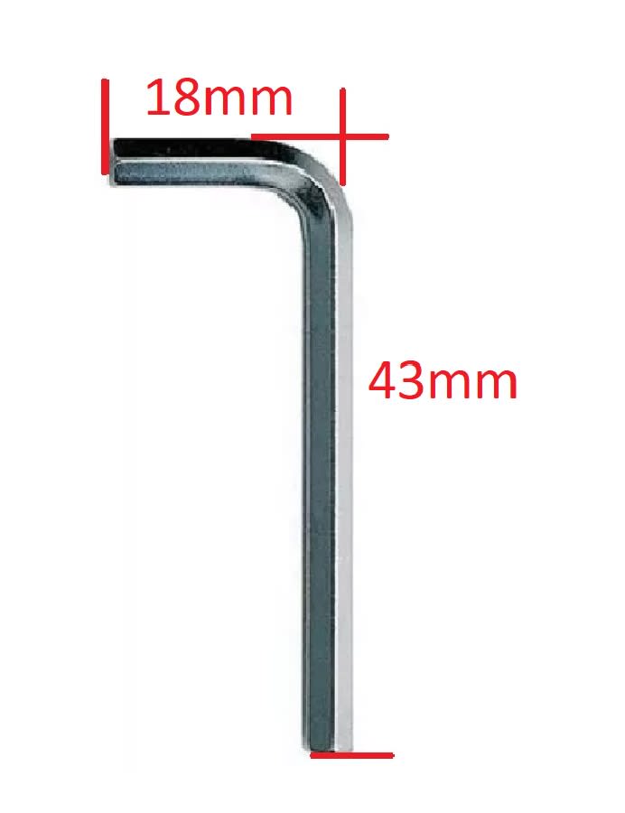 Llave Hexagonal Allen 4mm 43x18mm4