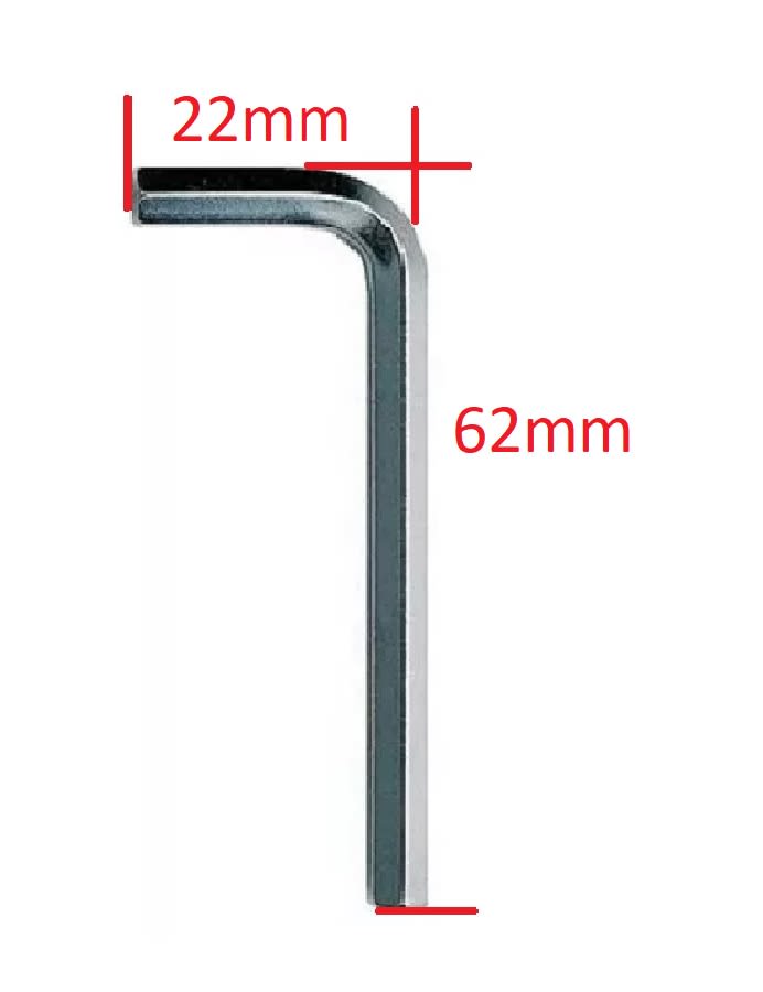 Llave Hexagonal Allen 4mm 62x22mm4