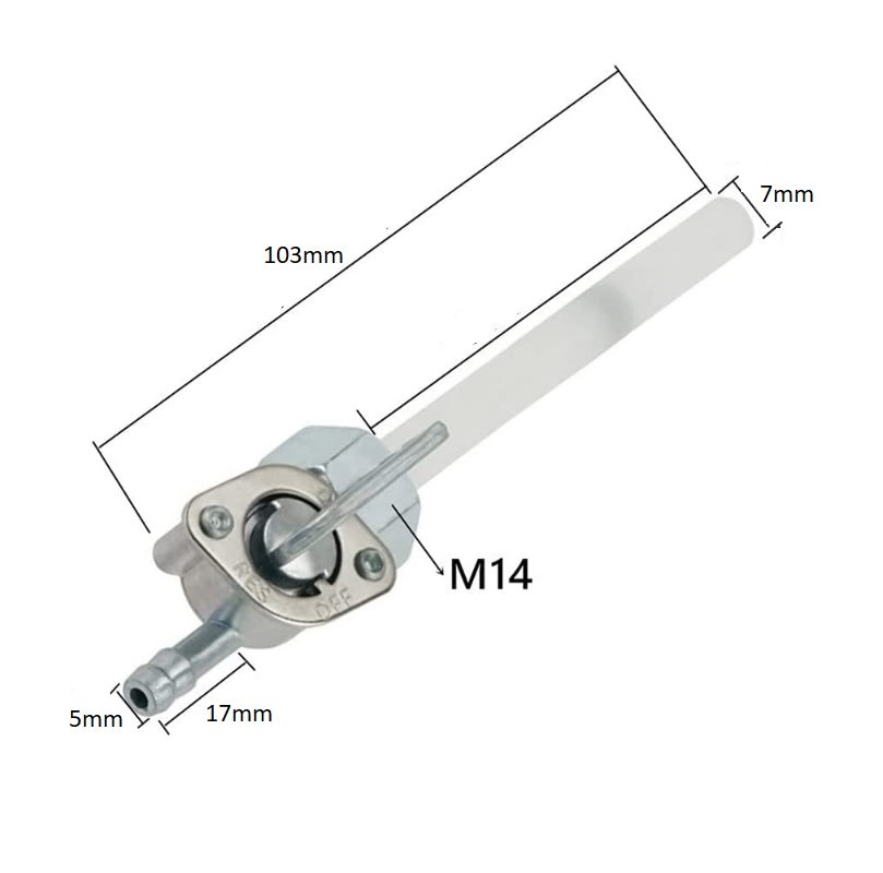 Llave paso T19-LF73 DI-13mm Estanque bencina moto2