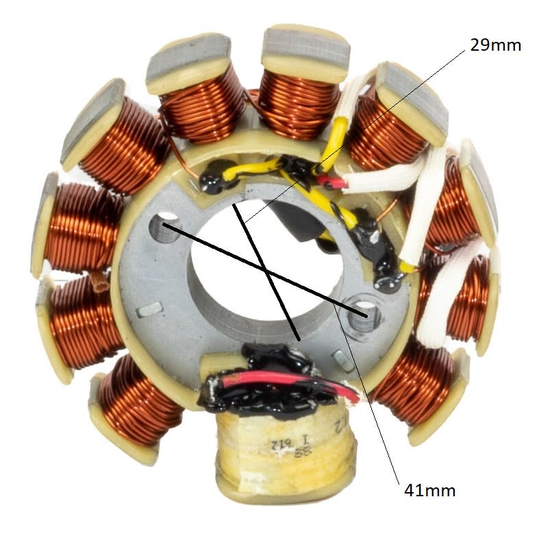 Magneto Estator Motor GY6 2P 10BCH 1BGR-1 2CBL 1CN4 519g1