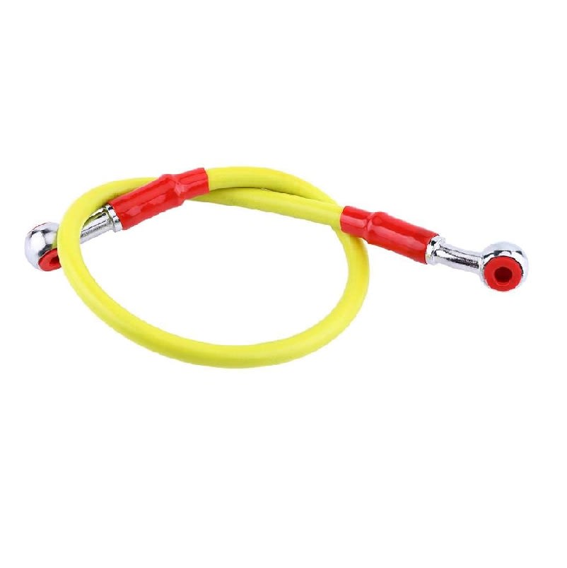 Tubo Manguera Freno Flexible Hidraulico Moto 1mt Amarillo3