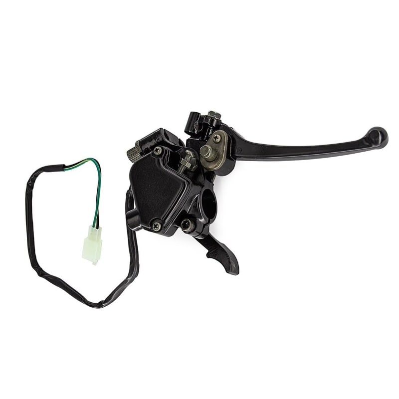 Manilla Doble Freno 125mm c/Seguro Acelerador Dedo, Cable 2P5