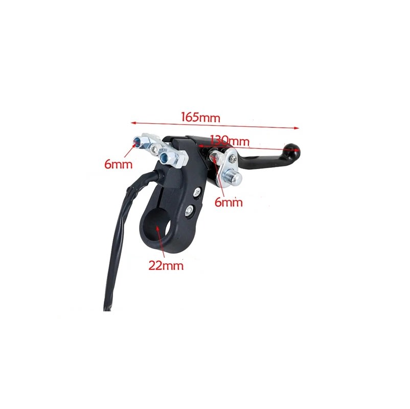 Manilla Derecha Doble Freno 130mm c/Seguro y Cable3