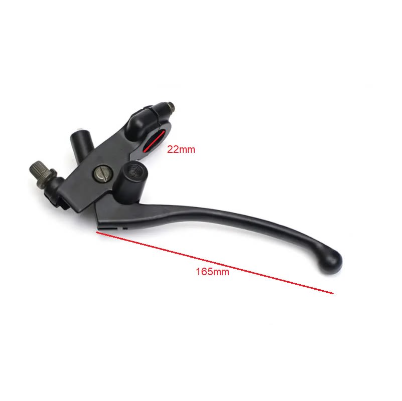 Manilla Izquierda 165mm con Porta Espejo Negro1